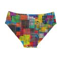 Abstract Geometric Graffiti Fashion Swimming Trunks  Men's Briefs Swimwear Stretchy Comfortable Casual Beach Surf Shorts. 