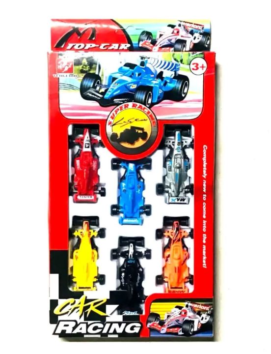 6 Mini Racing Car Set Toys For Kids | Daraz.lk