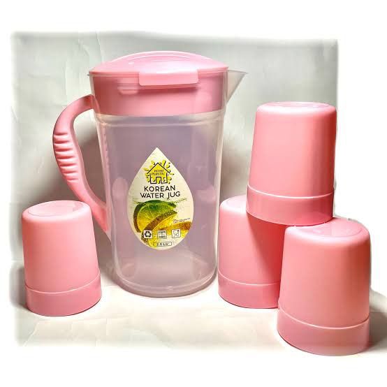 Korean water jug with 4 glass set