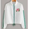Embroidery jacket  with adjustable doori sleeves strips  for woman. 