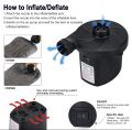Mini Inflatable Pump Electric Air Cushion Camping Pump Portable Rapid Filling Mattress Swimming Pool Air Filling Blower Injector. 