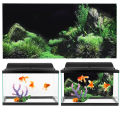 Aquarium Fish Tank Seafloor Water Grass Background Decoration Painting PVC Sticker Aquarium Background Sticker.