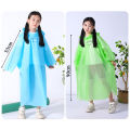High Quality Vacuum Compression Kids Raincoat Travel Waterproof Rain Coat Thickened Card Packaging One-Piece Raincoat Children.