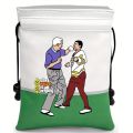 Funny Golf Valuables Pouch PU Leather Golf Pouch with Drawstring Closure Golf Ball Handbag Portable Ball Pouch Golf.