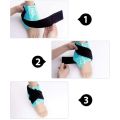 Ankle/Sports Foot Ice Pack - Hot & Cold Gel Pack with Adjustable Stand for Myofascial & Feet - Microwaveable, Freezable & Reusab.
