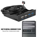 USB 2.0 Floppy Drive Front Panel 3.5-inch 19PIn T9 Pin High Speed USB3.0+USB2.0 4-Port Floppy Drive Front Panel.