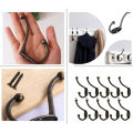 10/20Pcs Coat Hooks Bathroom Wall Mounted Dual Coat Rack Bronze Vintage Clothes Hanger Towel Kitchen Key Hook.