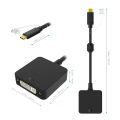 Type C to DVI Cable Adapter USB 3.1 USB C to DVI-D single link video adapter for Apple Macbook pro Air Mini Iphone 15/pro/plus.