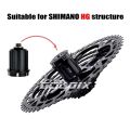 SUNSHINE Black Bicycle Freewheel MTB Bike Cassette K7 8/9/10/11/12 Speed SHIMANO HG Structure Specification for SHIMANO SRAM. 