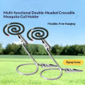 6pcs, double headed metal clip, crocodile mosquito coil clip, bendable advertising label clip, clip for Aromatic metal clip.