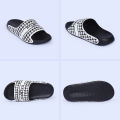 B-Main Ultra Soft Slip-On Slides – Dual-Tone Black & White. 