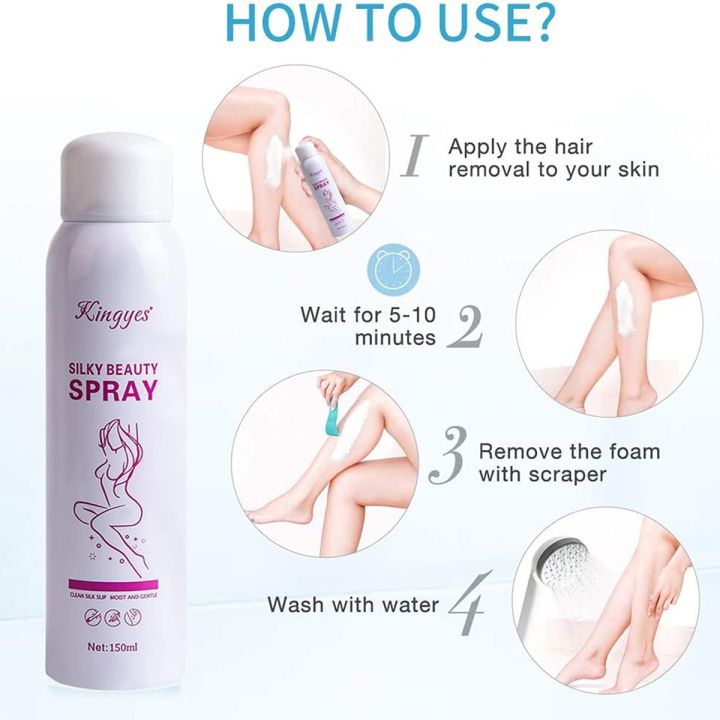 Kingyes%20Painless%20Hair%20Remover%20Spray%20Foam%20150%20Ml%20For%20Unisex%20-%20Image%204