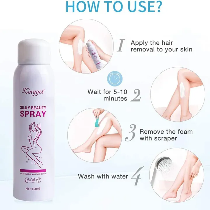 Kingyes%20Painless%20Hair%20Remover%20Spray%20Foam%20150%20Ml%20For%20Unisex%20-%20Image%204