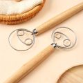Large Hand Danish Dough Whisk Bread Mixer Stainless Steel Cake Pastry Dough Mixer Stick Egg Beater Kitchen Baking Blender Tools. 