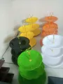 Three Tier Serving Platter in Melamine | 3-Tier Melamine Cupcake Stand | Dessert Stand, Cupcake Stand, Tea Party, Serving Platter for Wedding Birthday Party. 