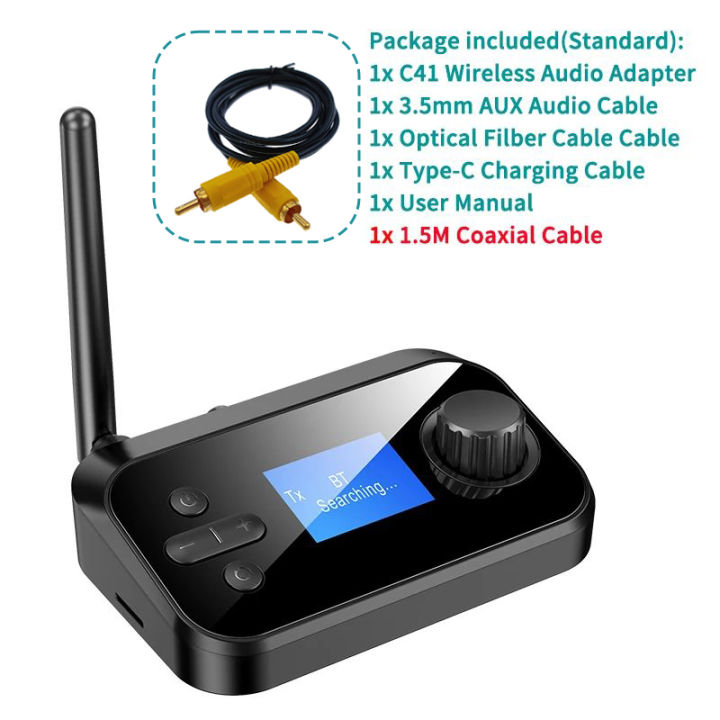 Multi-Function%20Bluetooth%20Audio%20Transmitter%20Receiver%203.5mm%20AUX%20Optical%20Coaxial%20Stereo%20Wireless%20Adapter%20DAC%20Converter%20For%20TV%20PC%20-%20Image%207