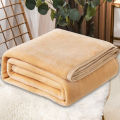 Coral Fleece Blankets For Beds Solid Soft Warm Thin Bedspread Sofa Cover Warm & Machine Washable Faux Fur Solid Blanket. 