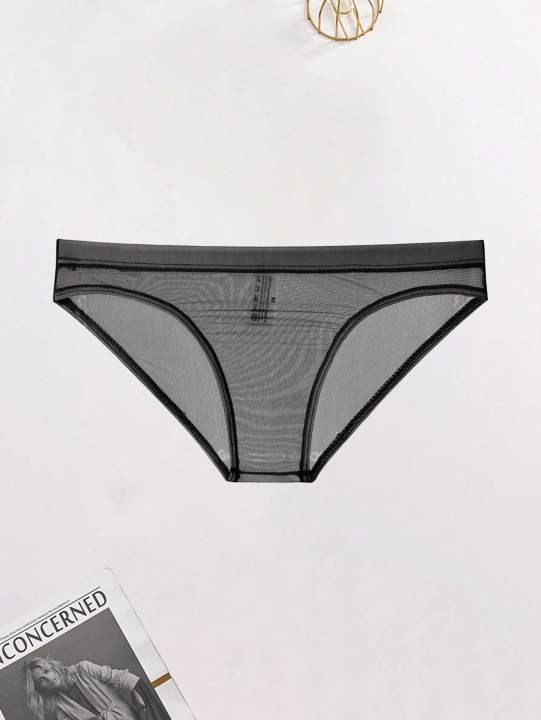 3PCS%20Casual%20basic%20sports%20knit%20fabric%20soft%20and%20lightweight%20solid%20color%20low%20waistMen's%20breathable%20quick%20drying%20seamless%20mesh%20brief%20-%20Image%202