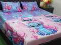 King Size Double  Cotton Bedsheets for Kids Room  Cartoon Printed Bedsheets. 