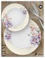 Melamine Dinner set with glass lids and soup set 80pieces ARKON- GEM. 