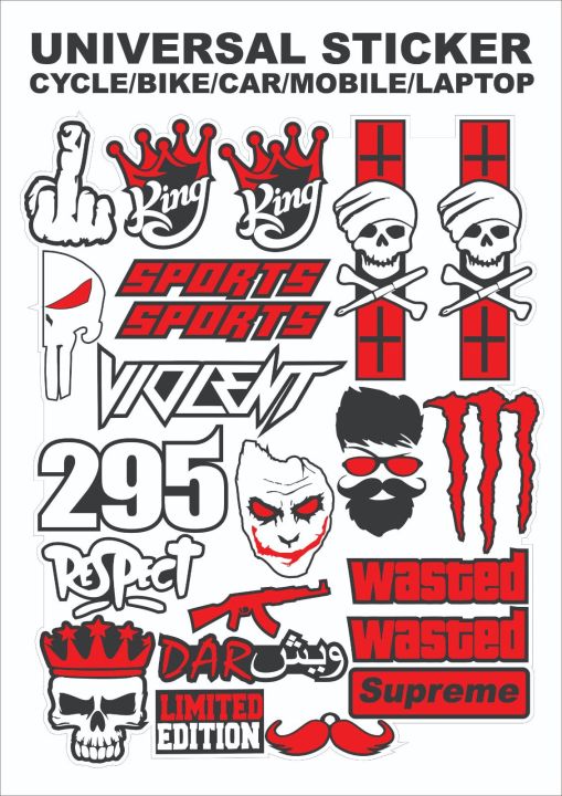 sticker pack 22 for all bikes Daraz.pk