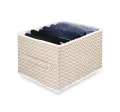 Washable Wardrobe Clothes Organizer, Jeans Compartment Storage Box, Clothes Drawer Mesh Separation Box, Portable Foldable Closet. 