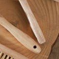 1/3PCS Small Solid Wood Long Handle Boar Bristle Nail Brush - Natural Portable Hand Care Tool for Nail Gap Cleaning. 