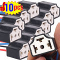 10/6/4/2pcs Car Bulb Lampholder 3-hole Ceramic H4 Wire Wiring Car Headlight Bulb Light Beam Socket Plug Auto Light Accessories.