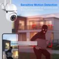 8MP Wifi IP Outdoor Wireless Security Surveillance PTZ Camera 4X Zoom Cameras AI Human Tracking Two-way Audio HD Night Color Cam. 