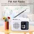 Retekess TR606 Radio FM AM Radio Cassette Playback Portable Radios FM AM Recording 3.5mm Earphone MIC Jack 2 Power Supply Method. 