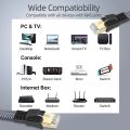 CYANMI Cat8 Cat6 Ethernet Cable STTP 40Gbps 2000MHz RJ45 Network Lan Patch Cord for Router Modem Internet RJ 45 Ethernet Cable.