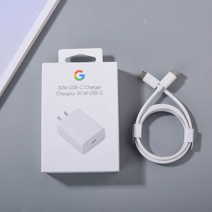 Original Google Pixel 30W Charger PD Fast Charge Adapter For Google Pixel 6 7 5 pro 4/3/2 XL 6A 5A 4A Pixel Fold 3 Lite Quick Chargeur
