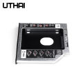 UTHAI DW95S HDD Caddy 9.5mm Aluminum Optibay SATA 3.0 Hard Disk Drive Box Enclosure DVD Adapter 2.5 SSD 2TB For Laptop CD-ROM. 