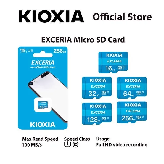 KIOXIA%20Exceria%2032%20gb%20Memory%20Card%20Best%20for%20All%20Android%20Mobiles%20and%20Camera,100%25%20Original%20Quality%20100%20MBs%20Data%20Reading%20speed,Waterproof%20Memory%20card%20for%20Android%20Mobiles/Tablets/Computer%20-%20Image%203