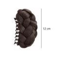 New Synthetic Hair Bun Claw Clip Natural Fluffy Wig Hair Clip Black Brown Bun Head Wig Women.