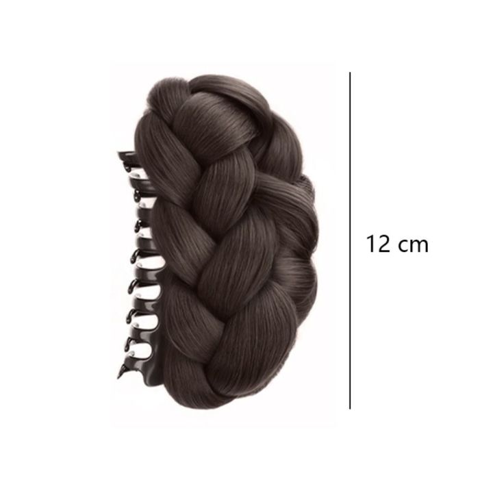 New%20Synthetic%20Hair%20Bun%20Claw%20Clip%20Natural%20Fluffy%20Wig%20Hair%20Clip%20Black%20Brown%20Bun%20Head%20Wig%20Women%20-%20Image%206