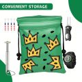 Funny Golf Valuables Pouch Golf Tee patternpu Leather Golf TeePouch with DrawstringClosure Golf Ball TeeHandbag Golf Accessories.
