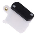 1Pc White Plastic Universal Brake Reservoir Front Fluid Oil Cup Motorcycle Master Cylinder. 