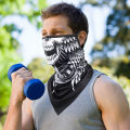 3D Skull Summer Bandana Hanging Ear Triangle Scarf Cycling Hiking Hunting Fishing Sports Bicycle Face Mask Neck Gaiter Men Women. 