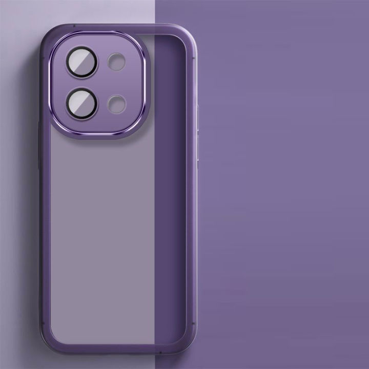 For%20Vivo%20Y28%204G%20Case%20vivo%20Y28%204G%20Phone%20Case%20vivo%20y28%204G%20Cover%20V2352%20Shookproof%20Plating%20Silicone%20back%20cover%20-%20Image%204