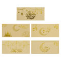 10/20pcs Eid Al-Fitr Gilded Envelops For Money, Ramadan Mubarak, Eid Holiday Money Envelopes, Money Holders For Eid Holida.