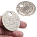 Coin- Type 0.6-2.4mm 0.02-0.10 Inch Spark Plug Gap Gauge Measurement Tool Range Spark Plug Gage Caliber Measuring Tool. 