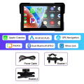 Jansite 5/7 inch Carplay Motorcycle DVR Navigation GPS Wireless CarPlay Android Auto IPX7 Display Screen Portable Moto Monitor. 
