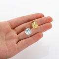 10pcs Stainless Steel Embossing Ear Studs Earring Posts Set for Earrings Piercing Jewelry Making DIY. 