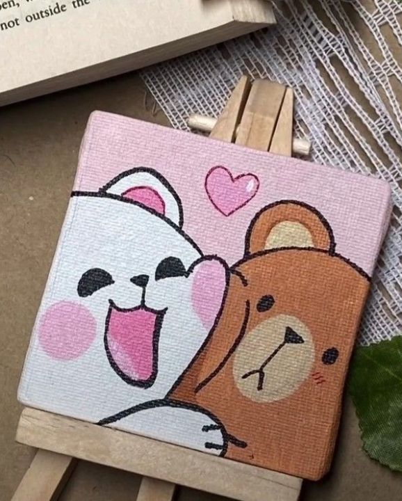 mini canvas painting 🎨