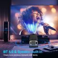 HY320 mini portable android projector HY320 Mini Projector 4K Android 11 300ANSI Native 720P Dual Wifi6 BT5.2 Cinema Outdoor Portable Projetor home theater projector system home cenima Upgraded HY300. 