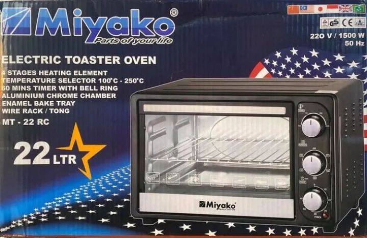 Miyako 22-LiterElectric Toaster Oven Mt-22Rc Explore Versatile