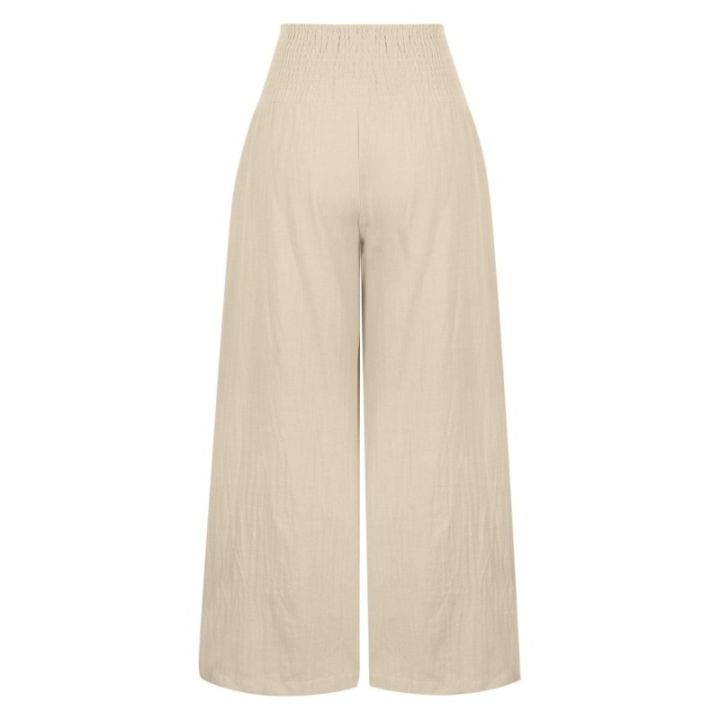 Plus%20Size%20New%20Women's%20Casual%20Pants%20with%20Casual%20Style%20Cotton%20Hemp%20Comfortable%20Mid%20Waist%20Pants%20for%20Women%20-%20Image%203