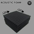 High-Density Acoustic Foam Panel 1×1 ft – Egg Crate Soundproof Sheet  Noise Reduction  Soundproofing foam. 