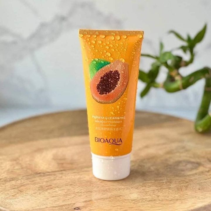 Bioaqua Papaya Moisturizing Face Wash – 100g, Hydrating & Refreshing Cleanser